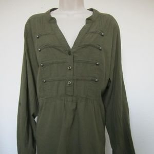 Torrid Womens Mandarin Collar Tunic Top Size 3